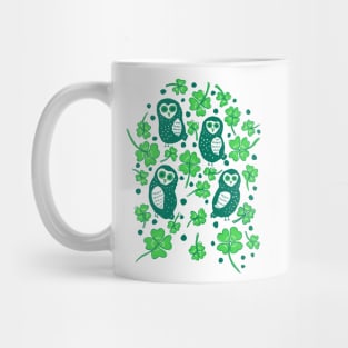 Shamrock Owls Mug